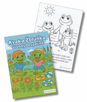 Omalovánky bezpečnost u vody